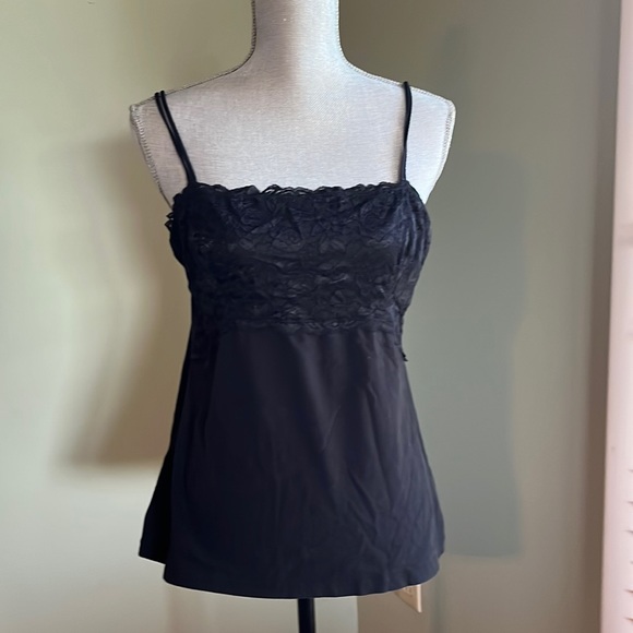 Metaphor Tops - Metaphor size 1x black tank with Lacey detail and adjustable straps